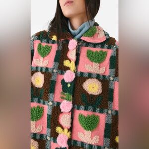 NWT CELIA B Caramel Coat LARGE. Super rare, sold out, gorgeous, colorful, soft!